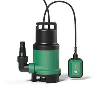 Vounot Pompe d'évacuation pour eaux chargées 14 000 L/h – profondeur 7 m – automatique avec flotteur