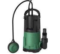 VOUNOT® Pompe vide cave 3 en 1 - eau claire, eaux chargées et vide-fond - 13500 L/h - profondeur 7m - aspiration basse