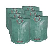 VOUNOT® Sac de jardinage de 272 litres avec poignées, sac à feuilles pour déchets verts, lot de 6