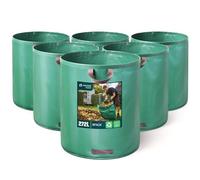 VOUNOT® Sac de jardinage de 272 litres avec poignées, sac à feuilles pour déchets verts, lot de 6