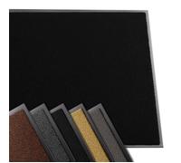 VOUNOT® Tapis de porte paillasson d'entrée 90x150cm noir - antidérapant antipoussière imperméable lavable