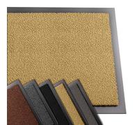 vounot® Tapis de Porte Paillasson d'Entree Interieur et Extérieur Tapis Antidérapant et Anti-Poussière Tapis d’entrée Imperméable Lavable 40x60cm Beige