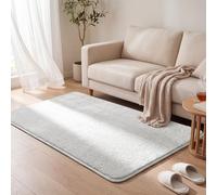 vounot ® Tapis de Salon Moderne Ultra Doux Tapis à Poils Ras Lavable en Machine avec Un sous-Tapis antidérapant fourni pour Le Salon la Chambre ou la terrasse 120x160cm Crème