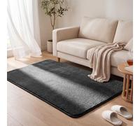 vounot ® Tapis de Salon Moderne Ultra Doux Tapis à Poils Ras Lavable en Machine avec Un sous-Tapis antidérapant fourni pour Le Salon la Chambre ou la terrasse 120x160cm Anthracite