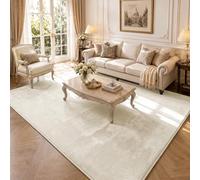 vounot ® Tapis de Salon Moderne Ultra Doux Tapis à Poils Ras Lavable en Machine avec Un sous-Tapis antidérapant fourni pour Le Salon la Chambre ou la terrasse 200x300cm Beige