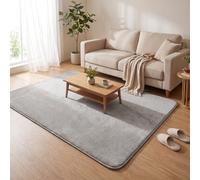 vounot ® Tapis de Salon Moderne Ultra Doux Tapis à Poils Ras Lavable en Machine avec Un sous-Tapis antidérapant fourni pour Le Salon la Chambre ou la terrasse 140x200cm Gris