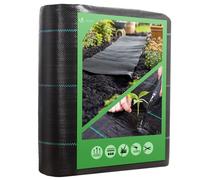 VOUNOT® Toile de paillage 25m x 1m 100g/m² - Bâche géotextile anti UV contre mauvaises herbes