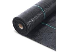 VOUNOT® Toile de paillage 50m x 2m 100g/m² - Bâche géotextile anti UV contre mauvaises herbes