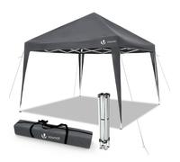 VOUNOT® Tonnelle de jardin 3x3m pliable avec sac de transport - protection UV - gris