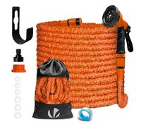 VOUNOT® Tuyau d'arrosage extensible 30m orange - 10 modes - raccord et sac de rangement inclus - flexible, anti-fuite