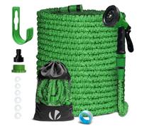 VOUNOT® Tuyau d'arrosage extensible 45m vert - 10 modes - raccord et sac de rangement inclus - flexible, anti-fuite