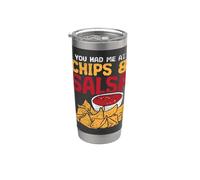 Vous m'avez invité au Chips & Salsa Funny Nacho Gobelet isotherme en acier inoxydable double paroi
