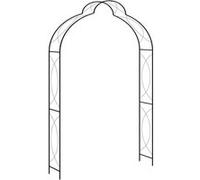 vidaXL Voûte de jardin Arc de roses noir 150×34×240 cm Fer