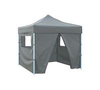vidaXL Tente de réception pliante Pop-Up 3 x 3 m avec 4 parois latérales Anthracite