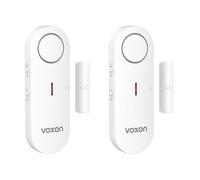 VOXON Alarme Maison sans Fil, Alarme Porte et Fenêtre avec Contrôle Volume 3 Niveaux et LED, Détecteur d’Ouverture de Porte 2-en-1 Alarme et Sonnette pour Maison, Appartement, Garage, Piscine (2Pcs)