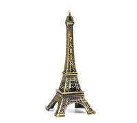 Voyage Souvenirs Figurine Accueil, 10cm Tour Eiffel Statue Métal Mini Décoratifs de Paris Tour Eiffel Figurine réplique stand Porte pour la décoration en laiton