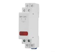 Voyant lumineux LED 230 V avec montage sur rail DIN pour une utilisation dans les tableaux de distribution électriques et les panneaux de commande (rouge)