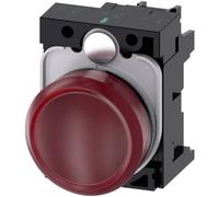 Voyant lumineux plat Siemens 3SU1102-6AA20-1AA0 rouge 24 V/AC, 24 V/DC 1 pc(s)