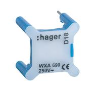 Voyant pour inter 230V bleu - APPAREILLAGE MURAL GALLERY HAGER WXA690