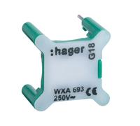 Voyant pour inter 230V vert - APPAREILLAGE MURAL GALLERY HAGER WXA693