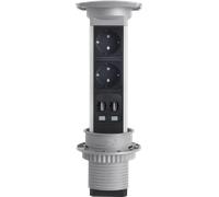 VPULL 939616015 - VersaPULL, prise double avec 2 ports USB sans câble de raccordem