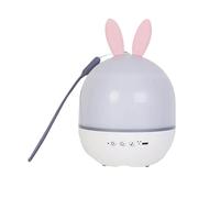 vreplrse Veilleuse LED télécommandée avec Rotation à 360 °, veilleuse d'ambiance rotative en ABS, lumière de Projection de Lapin et de cerf, Rose, Télécommande