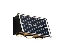 Vroomoto Applique Murale Solaire D'extérieur, éclairage de Jardin de Paysage, IP65, Blanc Chaud, Lumières Décoratives Jardin, Lumières Décoratives Paysage avec Endurance 8 à 10 (6 perles)