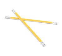 Vroomoto Bande Lumineuse LED Cob 10w 1000lm 12-14v 200x10mm, Paquet de 2 | Plaque en Alliage D'aluminium, Blanc Chaud ou Blanc, Compatible Dc 12-14v, Rétro-éclairage , Lampes Jouets, Source de Lampe