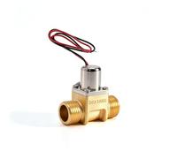 Vroomoto Électrovanne Inductive pour Toilettes, électrovanne à Impulsion, Vanne de Chasse D'eau DC4.5V 1/2 Pouce en Laiton G1/2, Vanne de Contrôle L'eau [marque] avec Solénoïde à (Cuivre 211B)