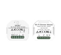 Vroomoto Module de Variateur WiFi Kit de Commutateur et Récepteur Intelligent Mini Module Relais Commutateur Lumière Intelligent WiFi 90-250V Commande