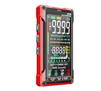 Vroomoto Multimètre Numérique Voltmètre Multi Testeur 9999 Comptes Plage Automatique NCV Live Wire Écran LCD avec Tension AC DC Résistance Courant Capacité Température pour Tests (Configuration