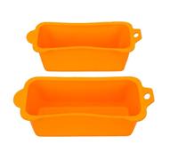 Vroomoto Récupérateur de Graisse en Silicone Réutilisable, Bac D'égouttage, Collecteur de Graisse, Bac Récupération D'huile, Passe au Lave-Vaisselle, Haute Température avec Poignée (Orange)