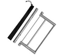 Vroomoto Scie à Bois Pliante Mini Scie de Jardin Portable à Main Pliable Cadre en Alliage D'aluminium anodisé Pochette de Rangement Lame en Acier Inoxydable pour le Camping, le (Grise)