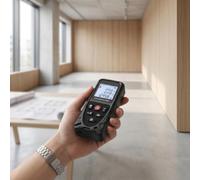 Vroomoto Télémètre Précision 1,5 Mm, Volume de Zone, 99 Enregistrements | Outil de Mesure Numérique, Boîtier Abs, Bricolage, Rénovation Domiciliaire, Unités M/In/Ft, Protection contre la Poussière