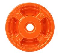 Vroomoto Tête de Coupe-herbe Tête de Débroussailleuse Coupe en Aluminium Remplacement Facile Performance Stable Orange avec 4 Lignes pour Tondeuse à Gazon