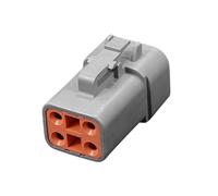 VRTEJPL Boîtier de connecteur scellé pour réparation de câblage, coque électrique à 4 broches avec ouverture à clé, loquet supérieur et design de coque