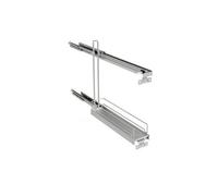 VS SUB Tablette extractible fine avec support pour plaques de cuisson et tablette extractible, argentée