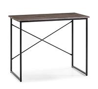 VS Venta-stock Bureau Cáceres Noir,Table pour PC, Style Industriel, 90 (Long) x 50 (Profond) x 74 (Hauteur) cm