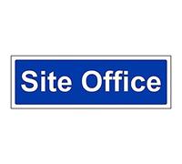 vsafety 43036 ax-s obligatoire General signe, autocollant, Site Office, paysage, 300 mm x 100 mm, bleu