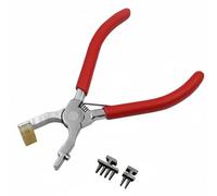 Vseutiac Pince A Perforer Trous Pince Perforatrice Pince A Coudre Outil de Couture Cuir avec 2 Dents et 4 Dents Espacement 4mm pour Piqures Regulieres Convient, Ciseau Français