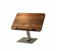 Vseutiac Rotatif Support Livre Lecteur Support Lecture Porte Livre Lutrin Finition Lisse Bras Ergonomique Réglable Rotation Totale Socle Antiglisse Pinces, L, Rotatable