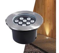 VSHENG Extérieur LED Enterré Lumière Paysage Lumière IP66 Étanche Rond Spot LED Encastrable AC85-265V Lampe Encastrée dans Le Sol pour Allée, Jardin, Chemin, Pont, Patio (Color : Purple, Size : 1W)