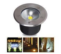 VSHENG Spot Encastrable Exterieur, LED Enterré Lumière IP66 Étanche AC85-265V LED Spot Encastré Au Sol pour Jardin Carré Villas Terrasse Pelouse Chemins Éclairage Paysager (Color : Blue, Size : 5W)