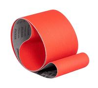 VSM Bande abrasive XK870F - 150 x 2000 mm - Grain P80 - 5 pièces - Grain céramique agressif pour métal et acier inoxydable - Support en tissu très flexible pour contours - Bandes abrasives