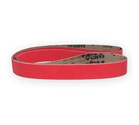 VSM Bande abrasive XK870F - 50 x 2000 mm - Grain P180 - 3 pièces - Grain céramique agressif pour métal et acier inoxydable - Support en tissu très flexible pour ponçage des contours - Bandes abrasives