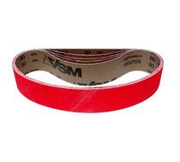 VSM Bande abrasive XK870X - 50 x 686 mm - Grain P80 - 5 pièces - Grain céramique agressif pour métal acier inoxydable - Support en tissu résistant à la déchirure - Imperméable - Bandes abrasives