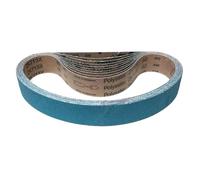 VSM Bande abrasive ZK713X Corindon de zirconium - 50 x 800 mm - Grain P100 - 10 pièces - Pour métal acier inoxydable - Support en tissu robuste indéchirable - Bandes abrasives professionnelles pour