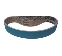 VSM Bande abrasive ZK713X Corindon de zirconium - 50 x 800 mm - Grain P80 - 5 pièces - Pour métal acier inoxydable - Support en tissu robuste indéchirable - Bandes abrasives professionnelles pour