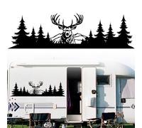 Vspek Autocollant en vinyle imperméable pour fenêtre arrière de voiture, SUV, camion, camping-car, caravane, noir, 100 x 28 cm