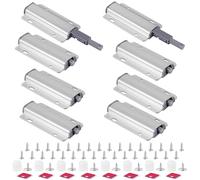 vsshe Appuyez pour Ouvrir Magnétique Loquets, Push to Open Aimant Poussoir Porte Placard Loquet Magnetique, Tampon Amortisseur, Ouvre et Ferme avec Pression pour La Porte de L'armoire Tiroir Meuble
